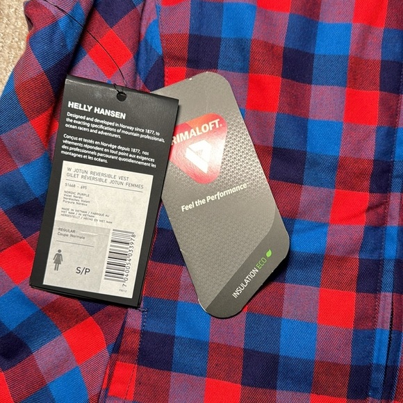 Helly Hansen Women's Size S Purple/Red/Blue Jotun Insulated Reversible Vest - Picture 8 of 13